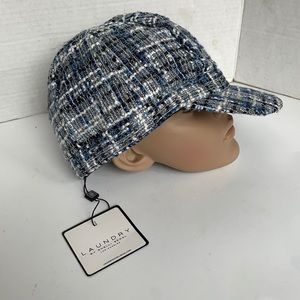 Laundry by Shelli Segal tweed hat blue